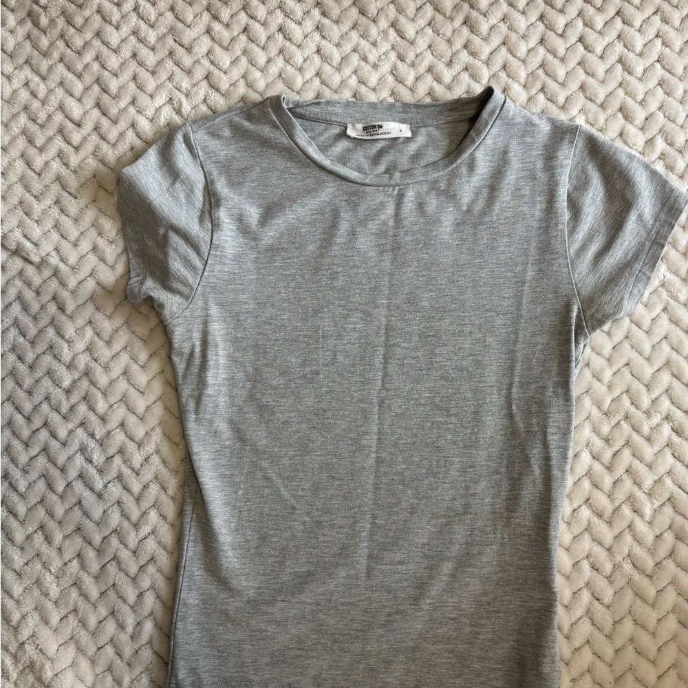 Cotton On Light Gray Short Sleeve Tee